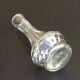 1970s Vase / Soliflore with body on shower stand Transparent glass