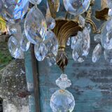 Chandelier cage bronze grapevines