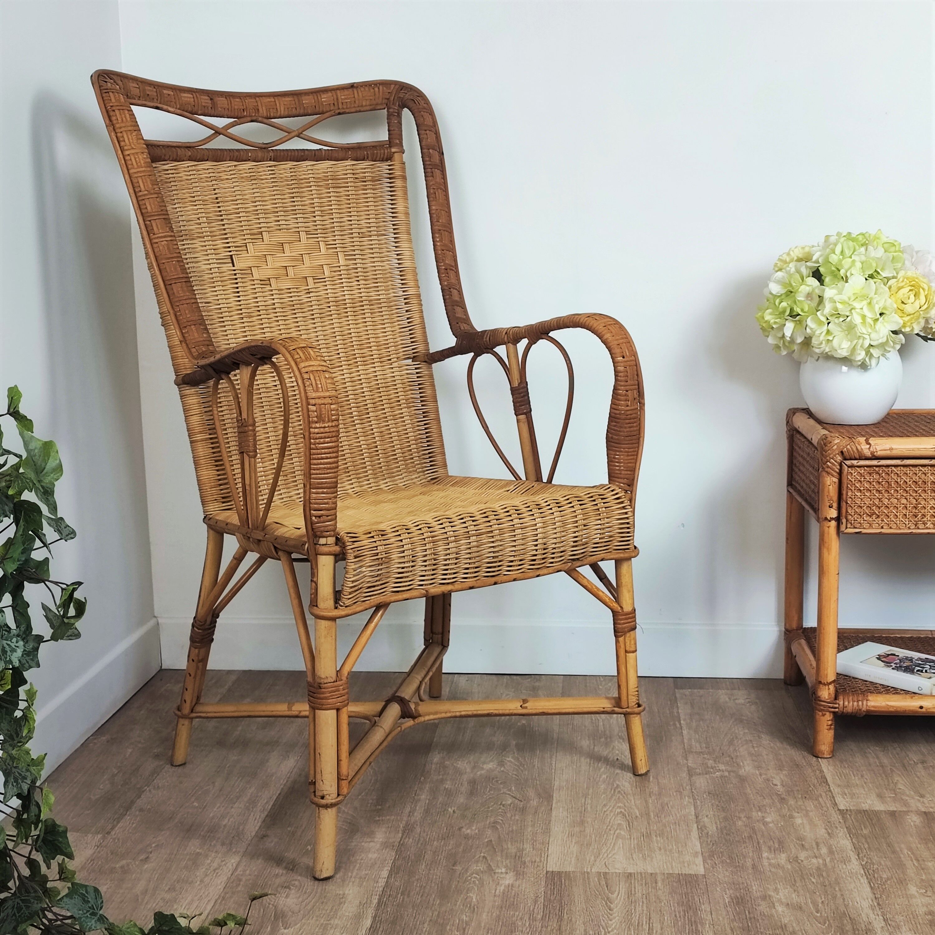 Rattan armchair