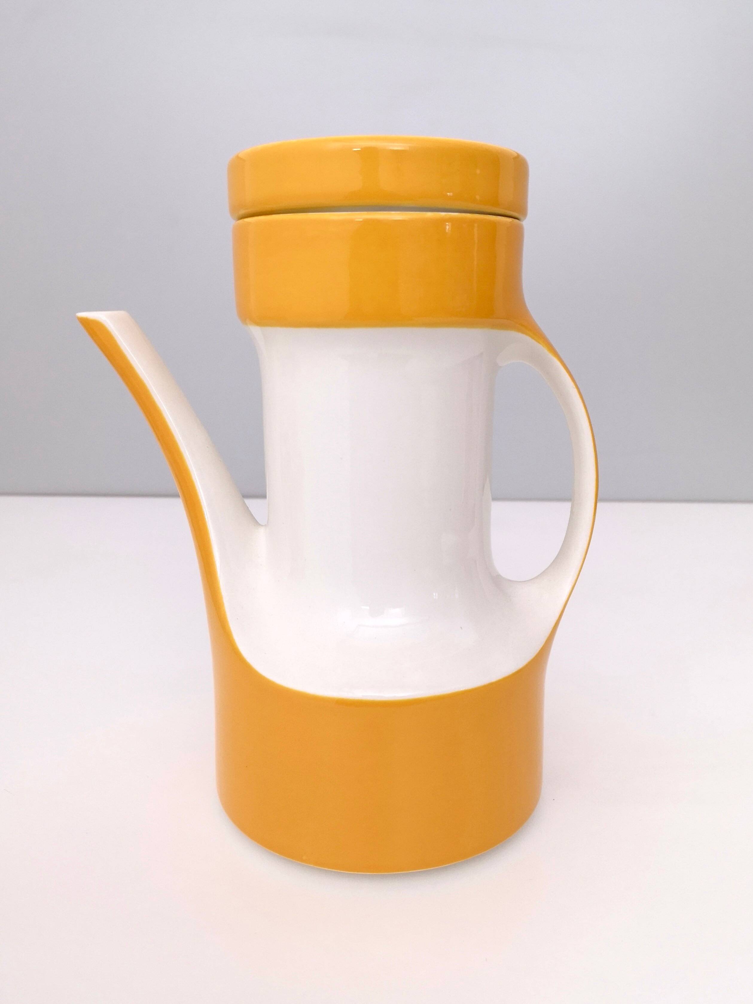 16-Piece Coffee/Teapot Set by Riccardo Schweizer Prod. by Pagnossin Ceramica