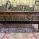 Louis XV style flat desk in blond mahogany