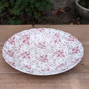English plate and salad bowl duo