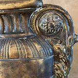 Gold table lamp amphora