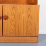 Two-piece wardrobe made of Danish teak veneer from the 1970s