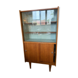 Vaisselier vitrine meuble de rangement vintage pieds compas