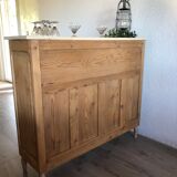 Meuble bois naturel et cannage