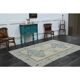 1970s Vintage Turkish Handmade Wool & Cotton Orange Area Rug 175x248