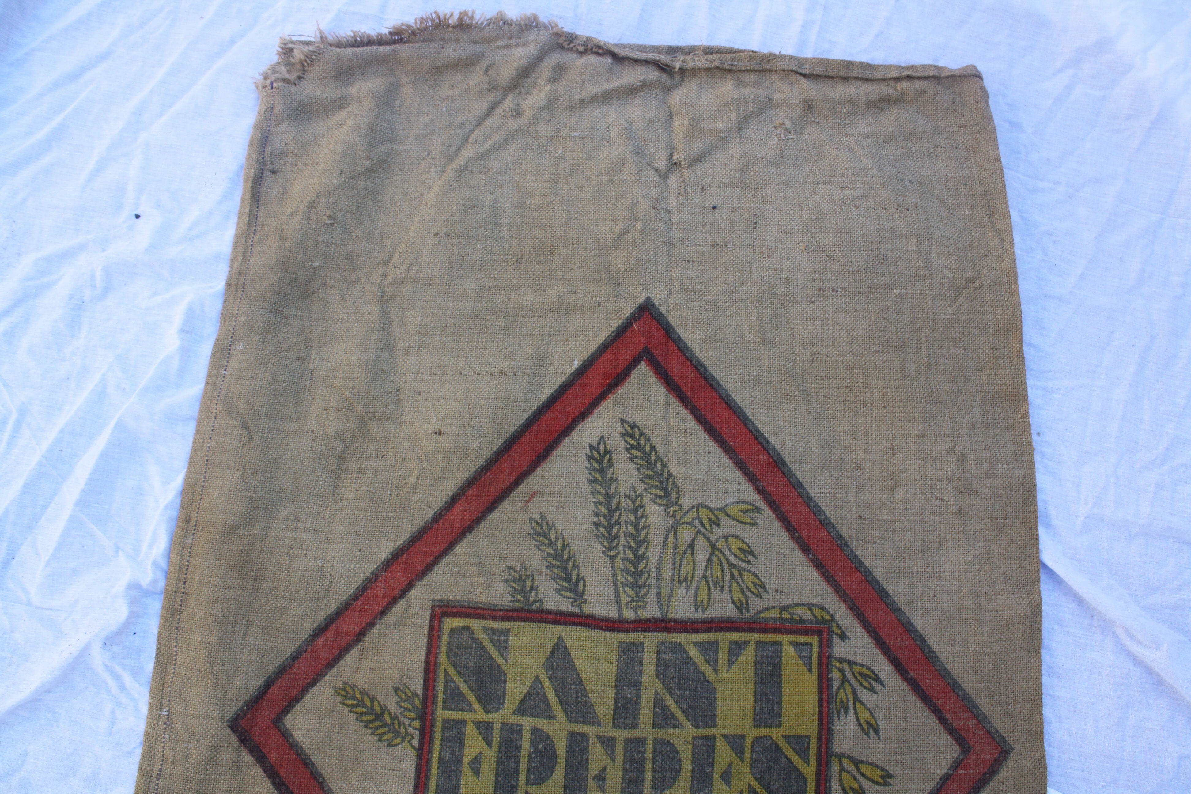 Bag burlap former Holy brothers