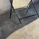 Coat rack with mirror in metal Memphis style (1980s)