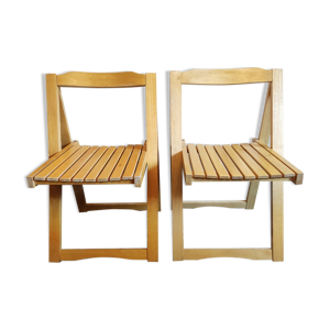 chaises pliantes en bois