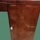 Rectangular veneered wooden desk in Art Deco style. 1930s-1940s.