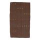 Brown Colorful Vintage Handmade Turkish Kilim Area Rug 94x160