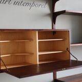 Modular rosewood wall bookcase by Thygesen and Sorensen for Hg Furniture, 1960
