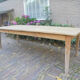 Wooden dining table with 2 drawers