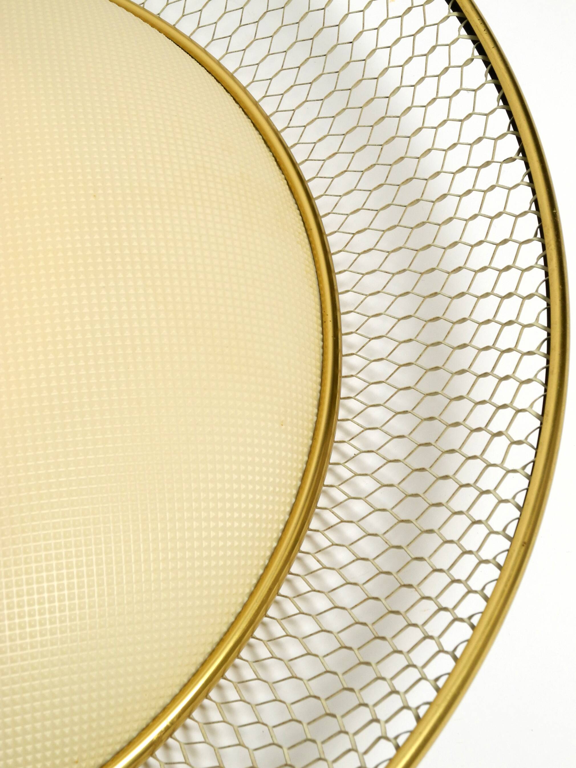 Mid Century ceiling lamp from ERCO made of expanded metal