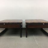 Ensemble de 2 tables d'appoint brésiliennes Percival Lafel du milieu du siècle, années 1970