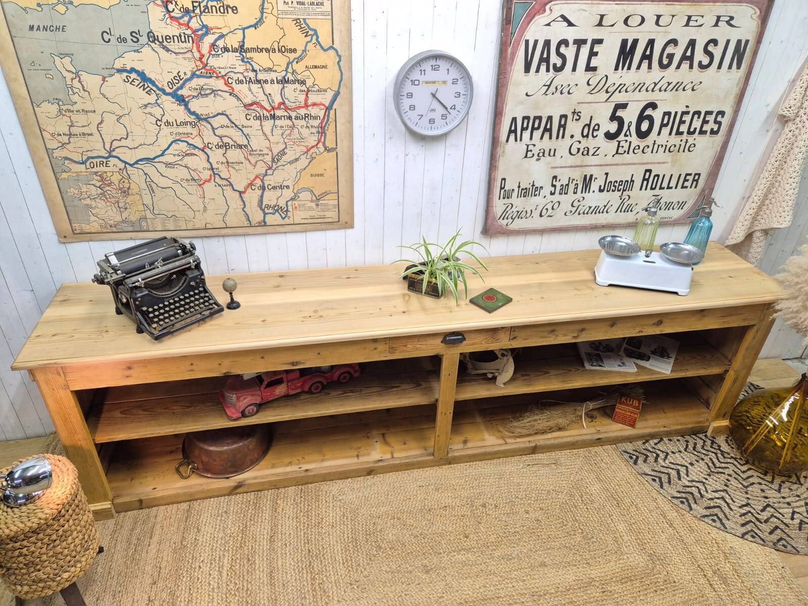 Former grocery store counter