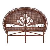 Tête de lit en rotin et cannage Emmanuelle peacock 1960