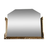 Miroir Art déco en bois doré 74x61