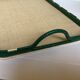 Tray in scoubidou and green and beige wood