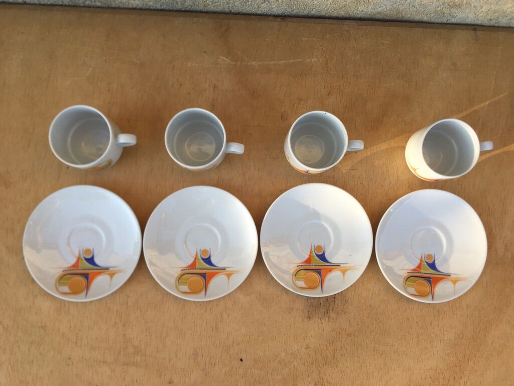 Porcelain coffee service "ANCAP" made in Italy