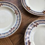 7 Creil Montereau plates