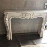 New fireplace white marble Louis XVI style