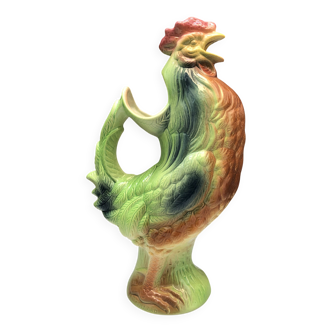 Rooster pitcher/carafe in French earthenware