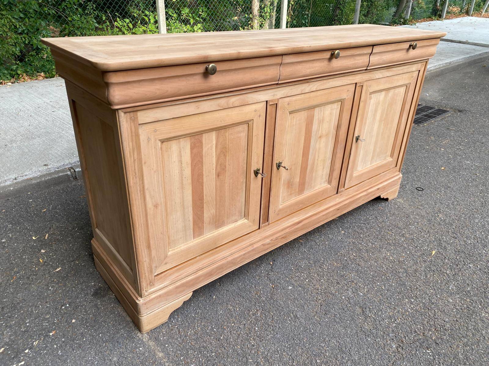 Louis Philippe stripped mahogany sideboard Vecchio Arredo Italy