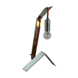 Fleux red and metal design lamp