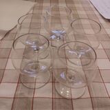 Set of 5 small cognac glasses