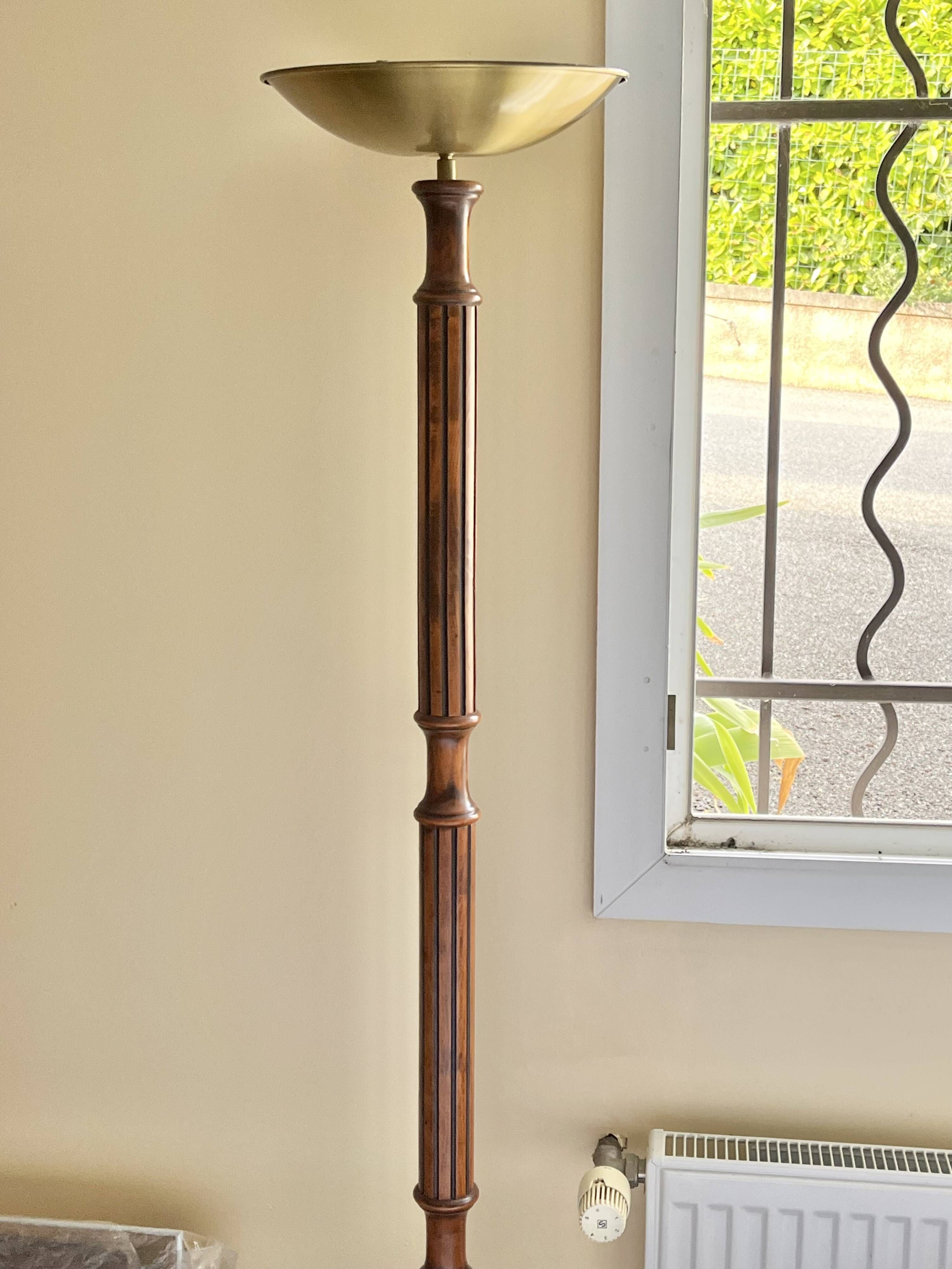 Art Deco halogen floor lamp