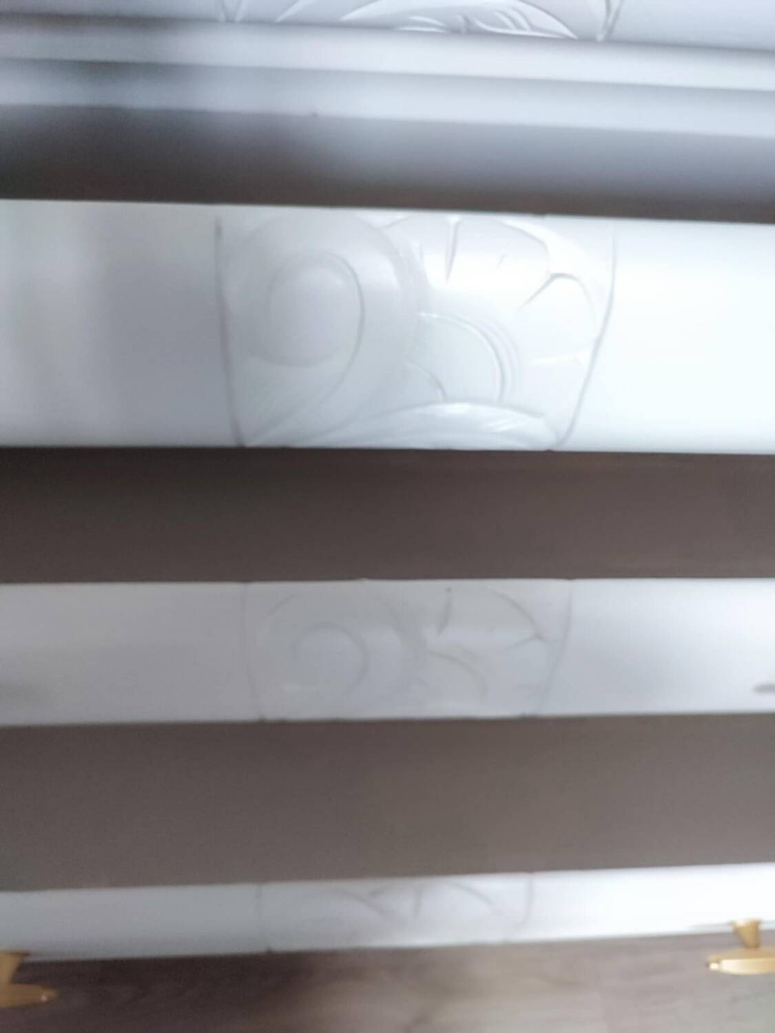 RESTORED CHEST OF DRAWERS WITH MARBLE PLATE