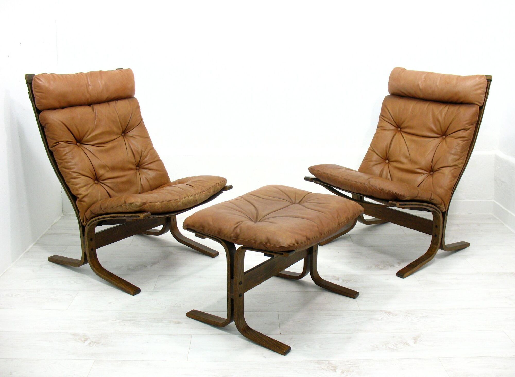 Siesta Lounge Chair by Ingmar Relling for Westnofa, Set of 3