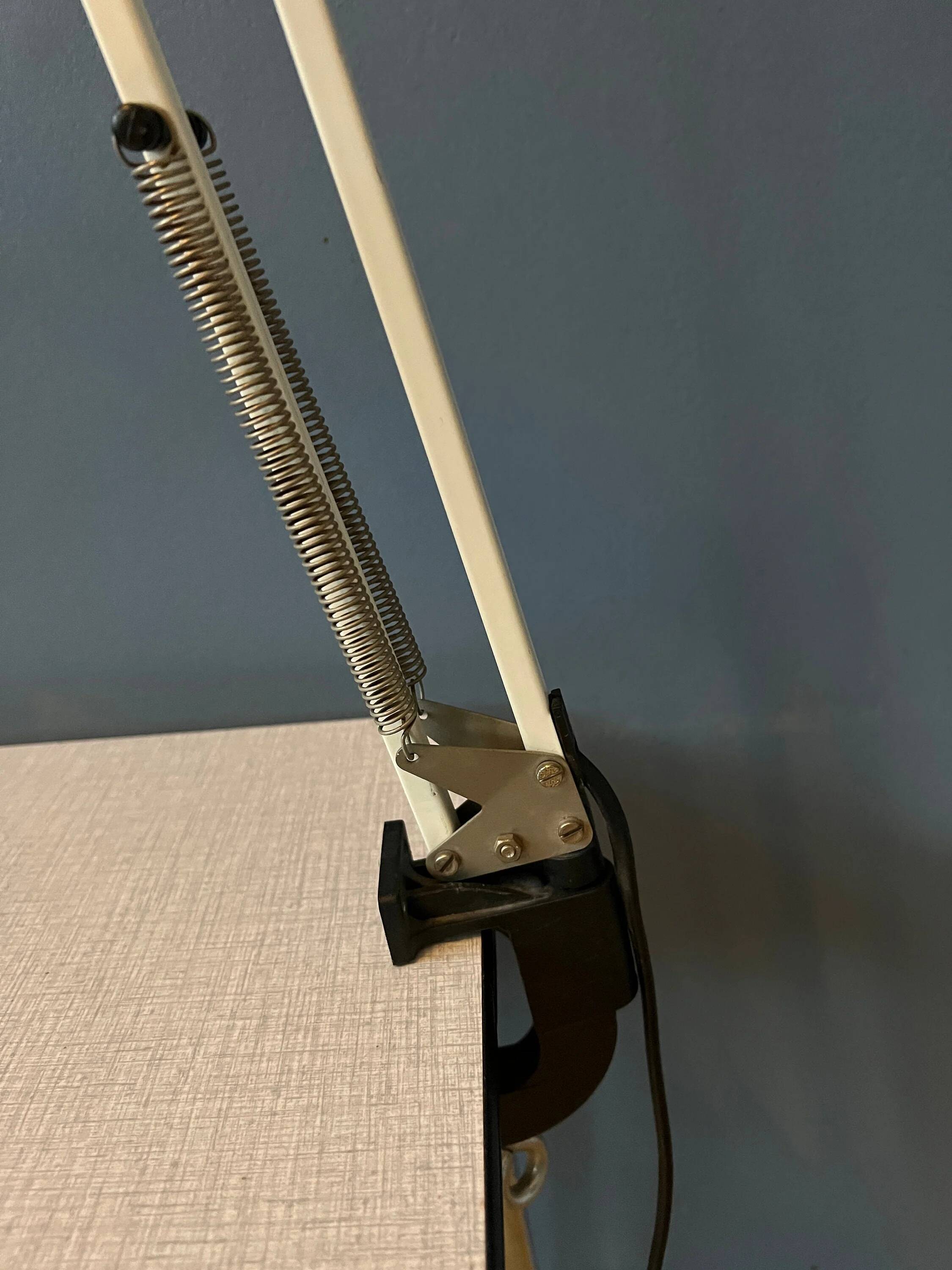 Lampe de bureau vintage avec mécanisme de pince