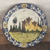 Large Moroccan Deep Plate Safi Signed