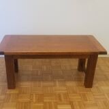 Solid blond oak coffee table