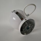 Eyeball space age white wall light from the 70s