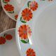 5 vintage deep plates Moulin des Loups