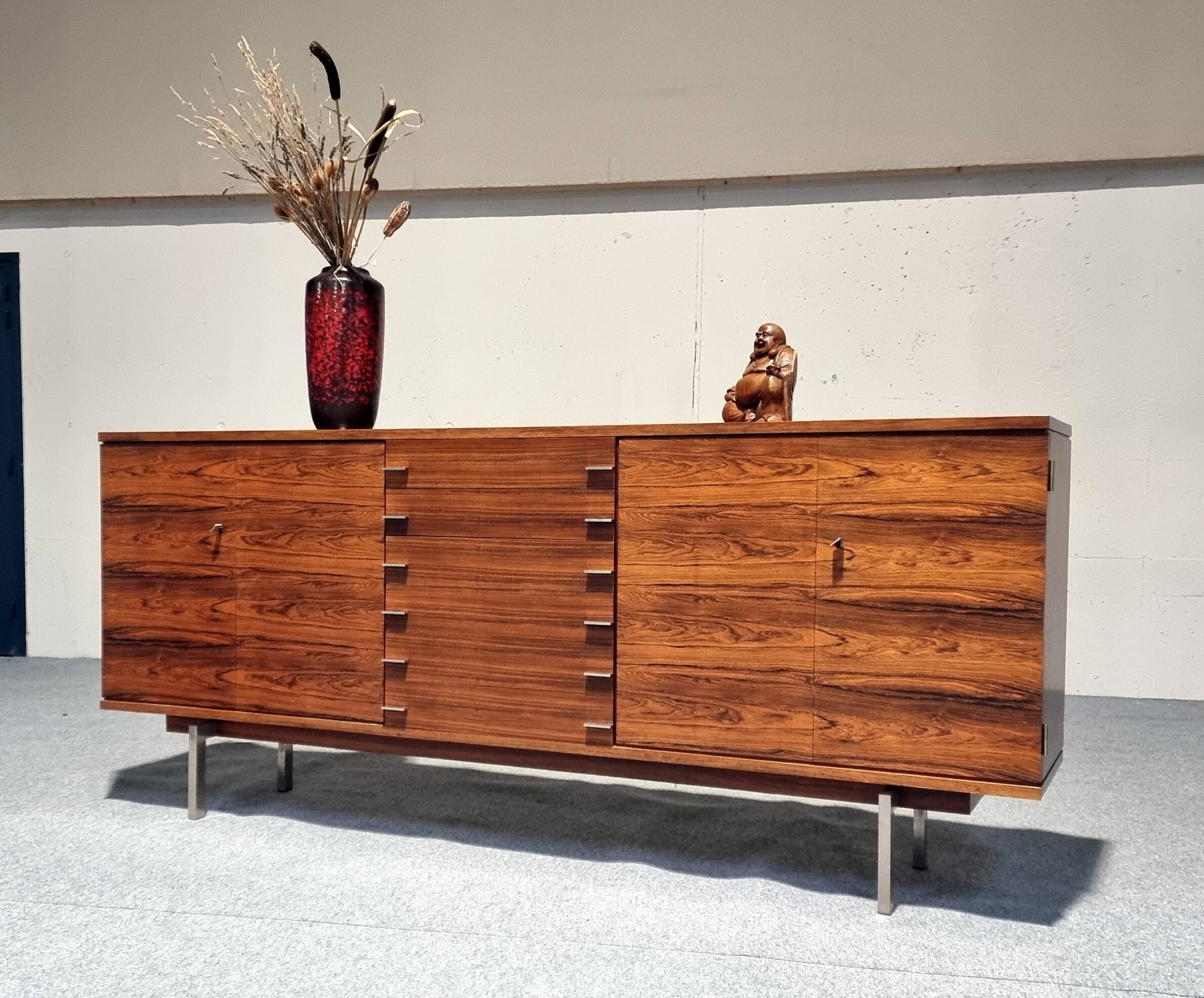 Swiss Form Scandinavian Sideboard in Rosewood from the 60s