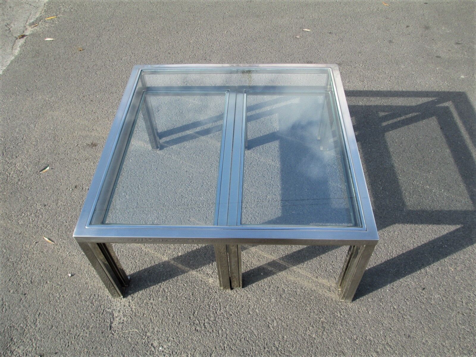 Set of three coffee table, italy, 1970s