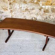 Table basse en teck danoise, Johannes Andersen pour CFC Silkeborg, Circa 60's