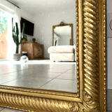 19th-century antique gilded mirror.