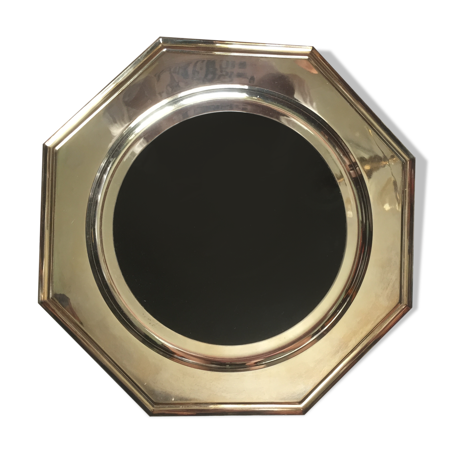 Plateau en métal argenté