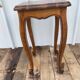 Antique louis xv style solid oak side table with curved legs vintage