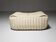 Cream leather ottoman/pouf by Annie Hieronimus for Cinna, 1970.