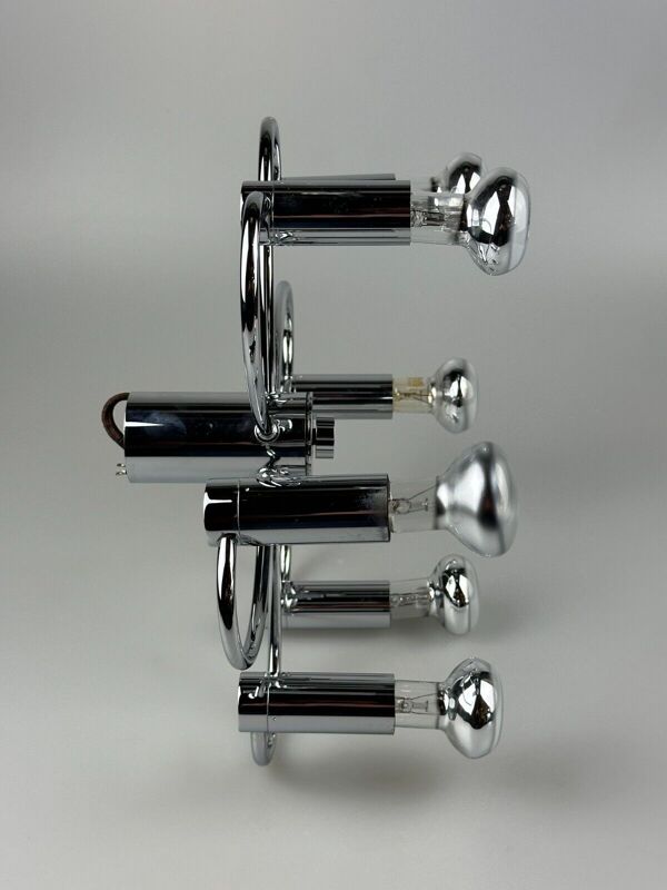 60s 70s Spoutnik applique ou plafonnier par Cosack Leuchten Chrom