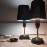 Pair of bedside lamps