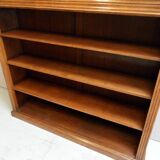 Antique oak open bookcase