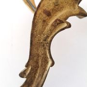 Pair of bronze wall appliques, Louis XV, signed RR